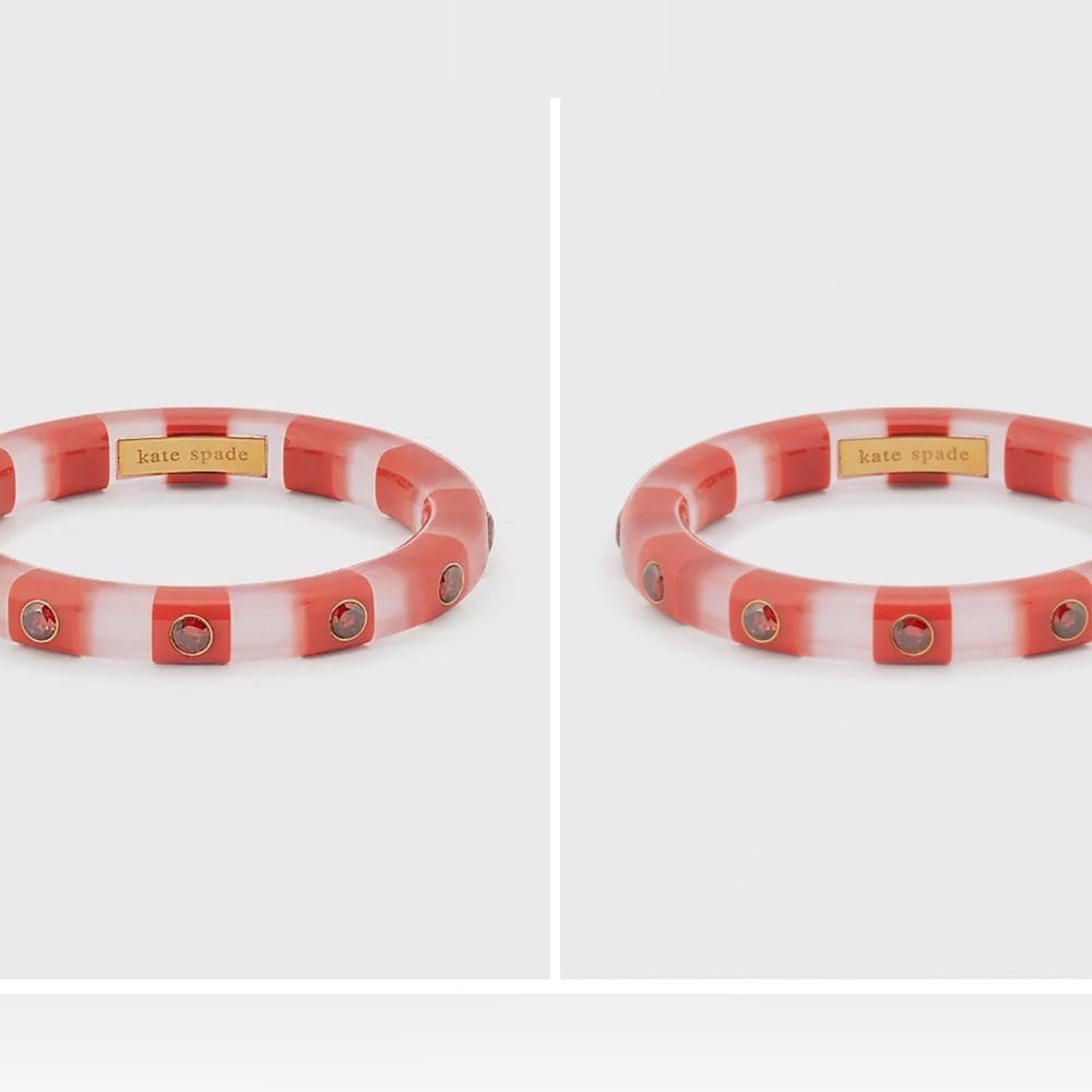 Kate spade Seeing Stripes Bangle/ thicker than the cover photo